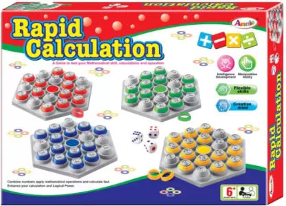 Rapid Calculation, Multi Color Board Game