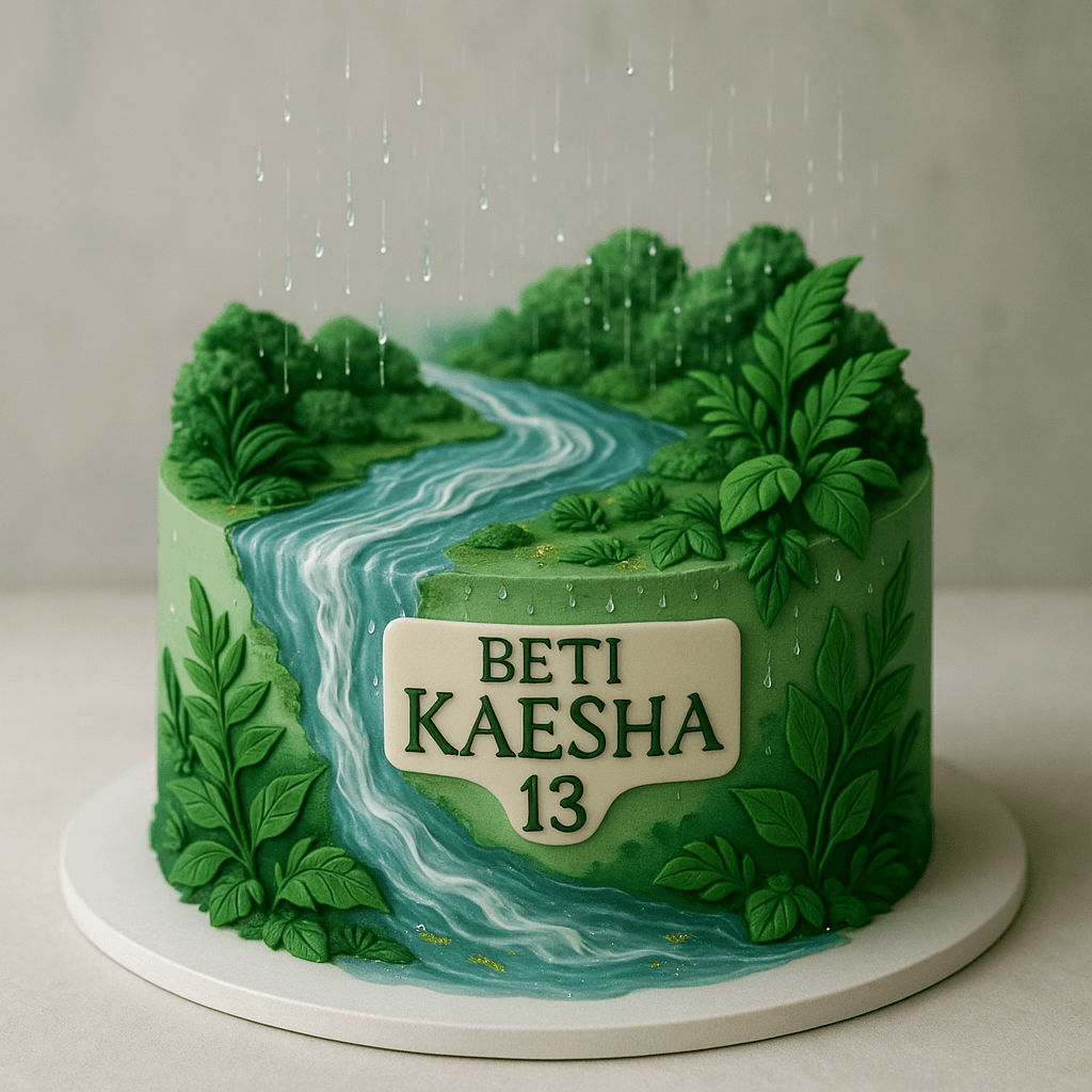 Realistic Birthday cake design