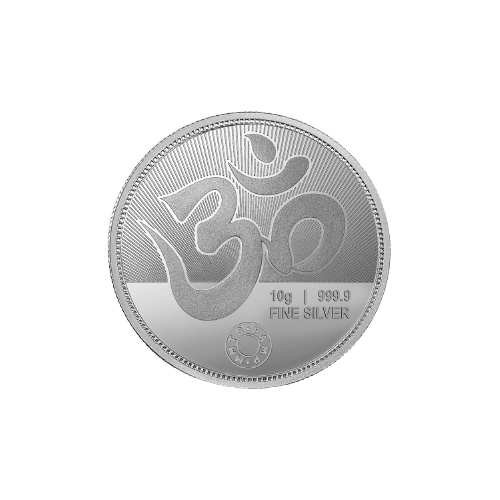 Ganesh Lakshmi ji 999.9 Purity 10 gm Silver Coin