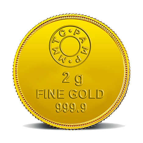 LAKSHMI 24K (999.9) 2 GM GOLD COIN