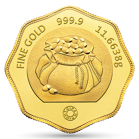 FULL-TOLA 24K (999.9) 11.6638 GM GOLD COIN