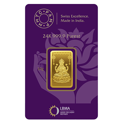 LAKSHMI 24K (999.9) 10 GM GOLD BAR