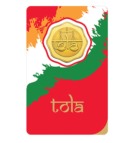 FULL-TOLA 24K (999.9) 11.6638 GM GOLD COIN