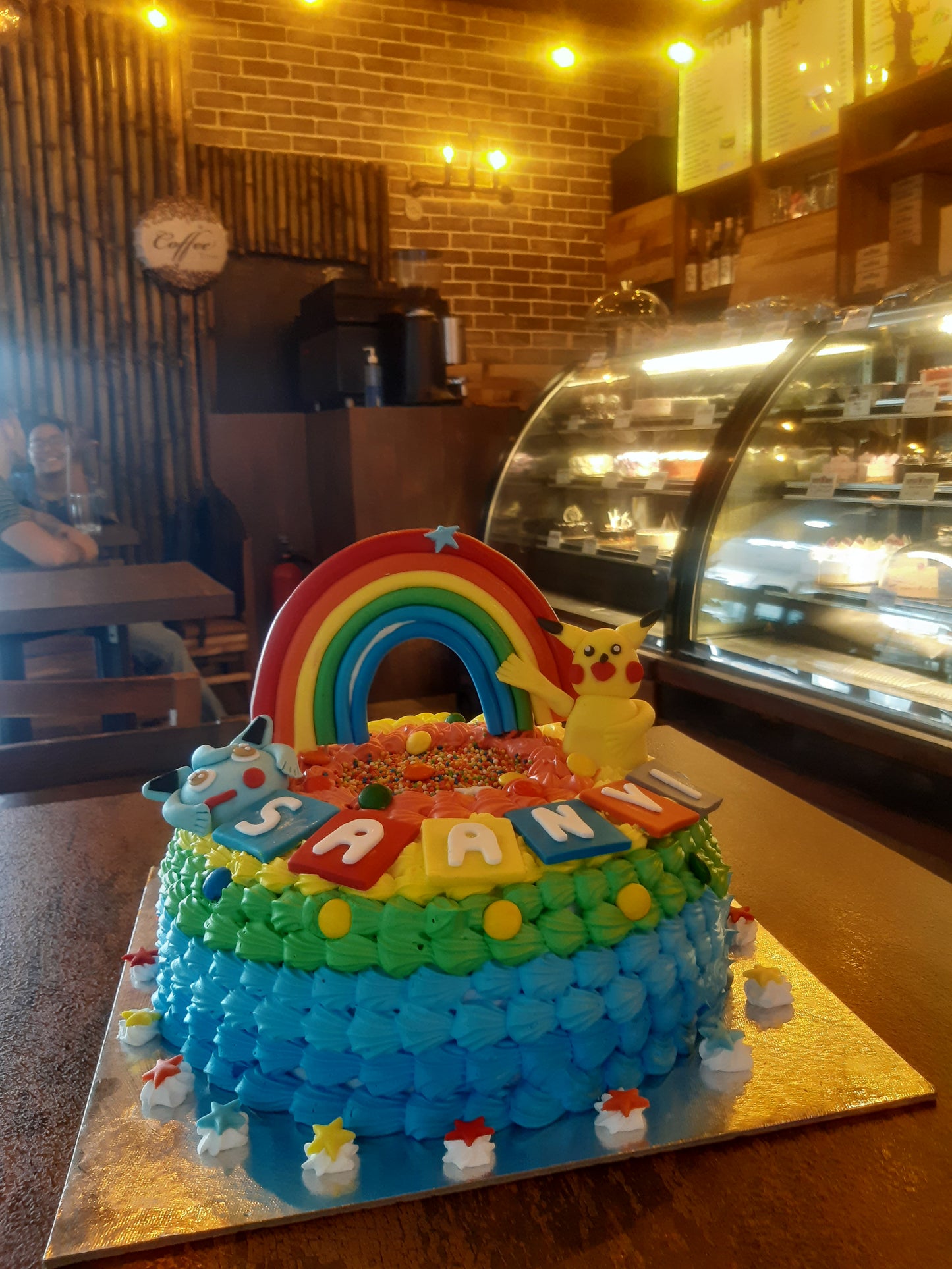 Chocolatey Rainbow Cake