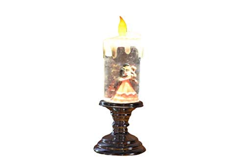 Romantic Couple Swirling Glitter Candle