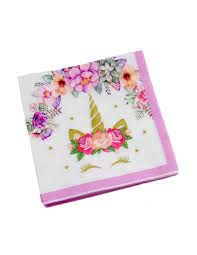 Unicorn (Horn) Theme Tissue Paper/Napkin for Birthday Party (20 Pieces)