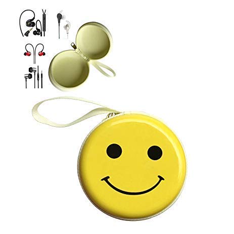 Smiley Tin Case - Set of 12 for Earphone Adapter Pouch