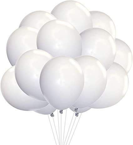 Birthday Foil Balloon, 64 Pieces, Black, White