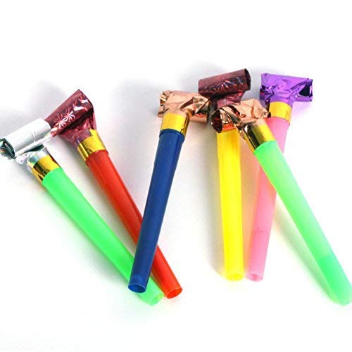 Blowouts Fun Whistles Trumpet Paper Plastic Horn