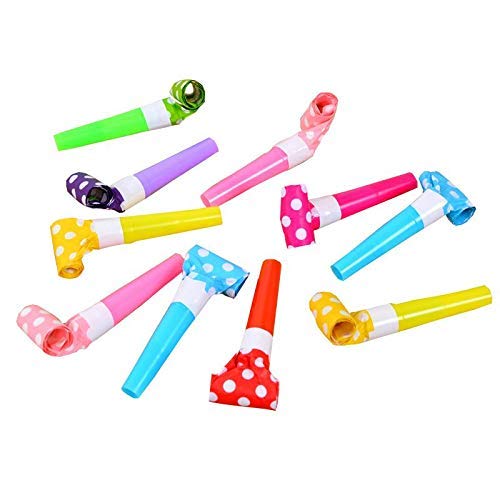 Blowouts Fun Whistles Trumpet Paper Plastic Horn