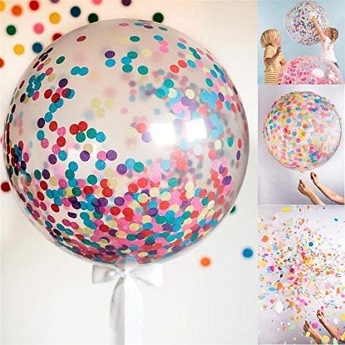 36 Inch Confetti Latex Balloon