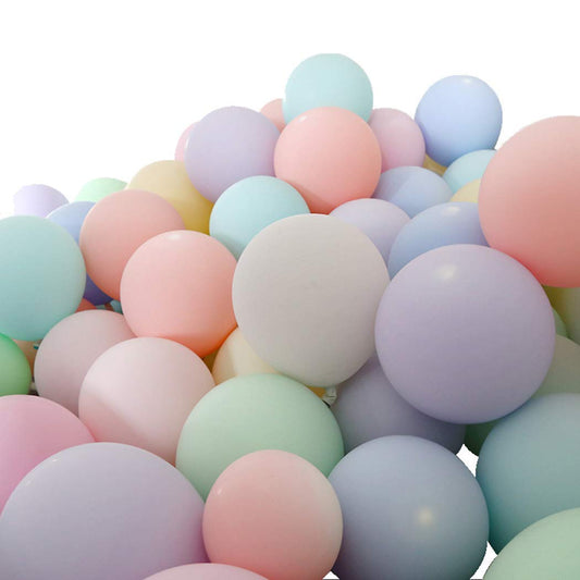 Balloons Pack of 50 Pastel Rubber Balloons for Decoration