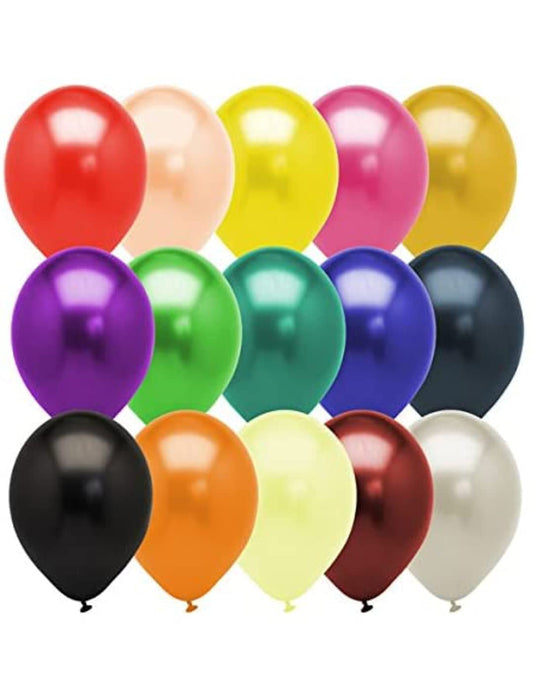 Balloon, Pack Of 100 Pcs Balloons, Multicolor