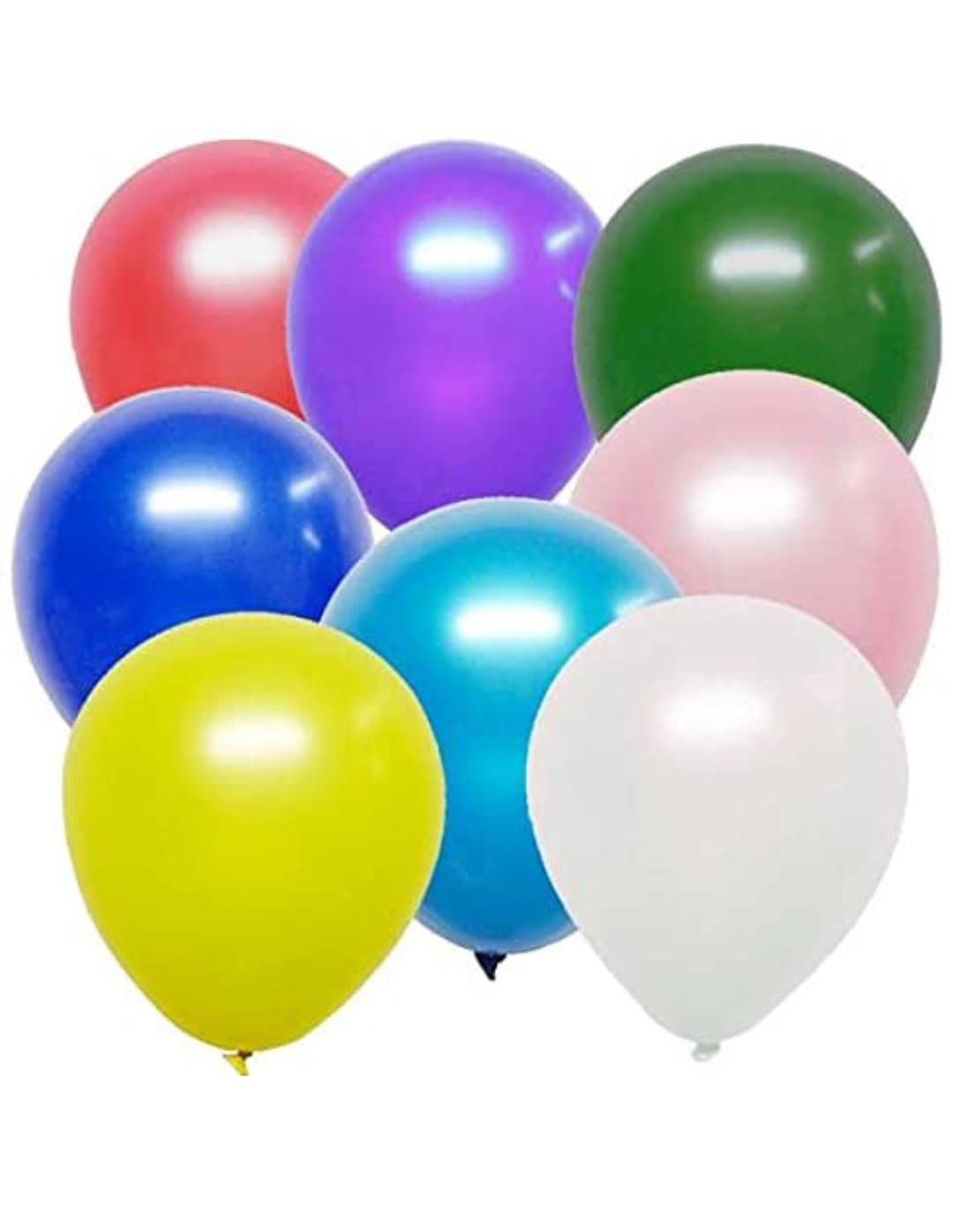 Balloon, Pack Of 100 Pcs Balloons, Multicolor