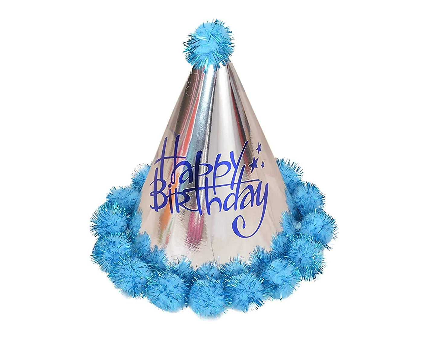 Happy Birthday Cap (Pack of 1) for Boys, Birthday (Blue)