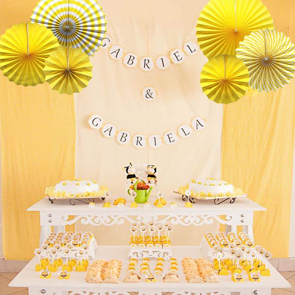 Hanging Paper Fans Party Set