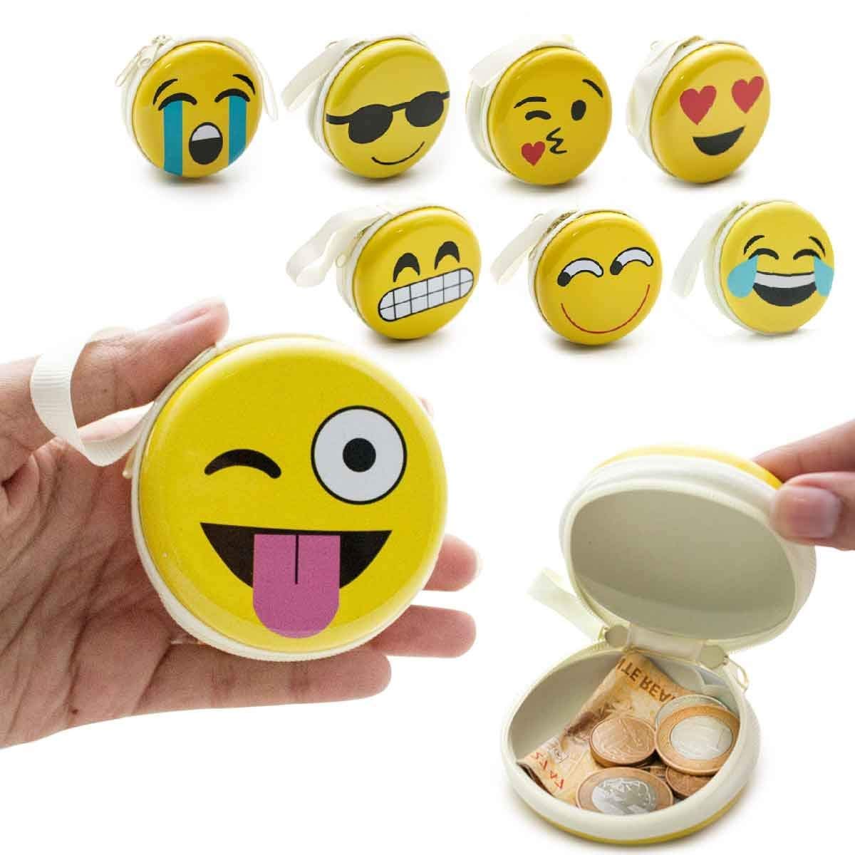 Smiley Tin Case - Set of 12 for Earphone Adapter Pouch