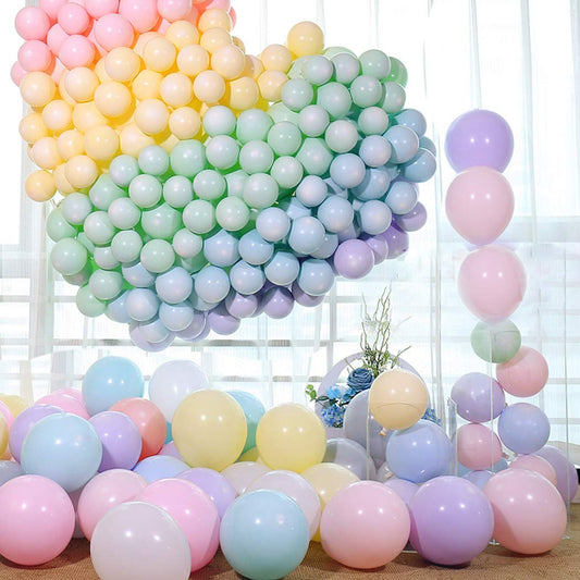 Balloons Pack of 50 Pastel Rubber Balloons for Decoration