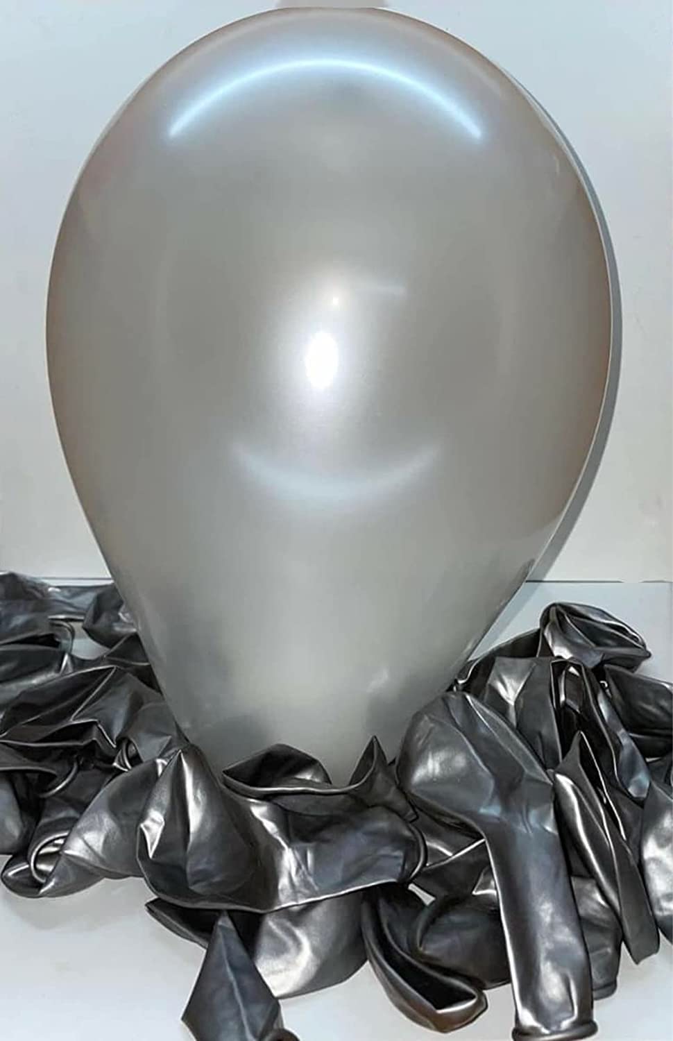 100 Pcs Rose Gold & Silver Decoration Metallic Balloon, Metallic Balloons pack for decoration