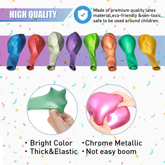 Metallic Chrome Balloons Pack of 50