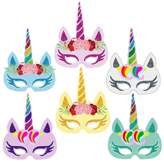 Multi Color Unicorn Mask for Kids