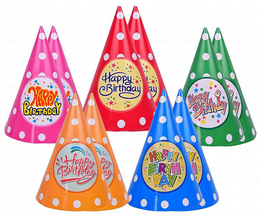 Polka Dot Happy Birthday Party Hat