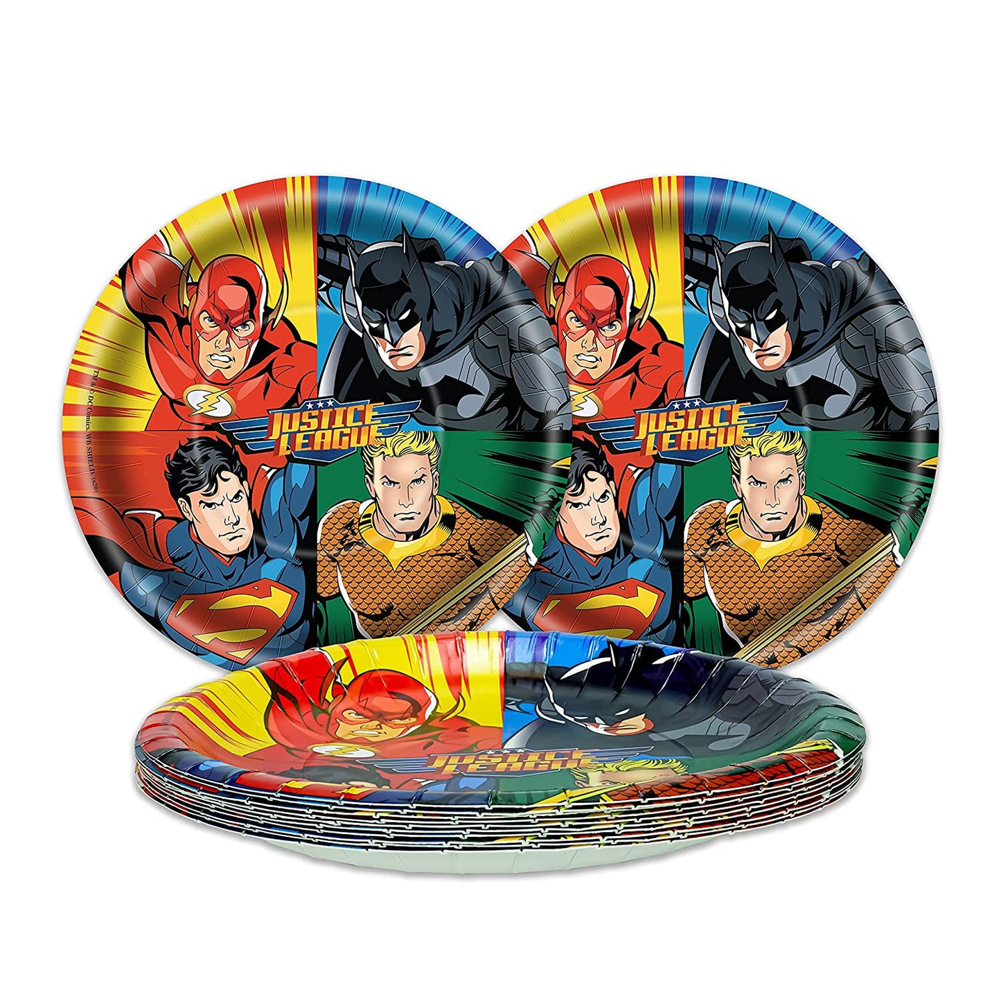 Comics Disposable Party 10 Paper Plates + 20 Paper Cup