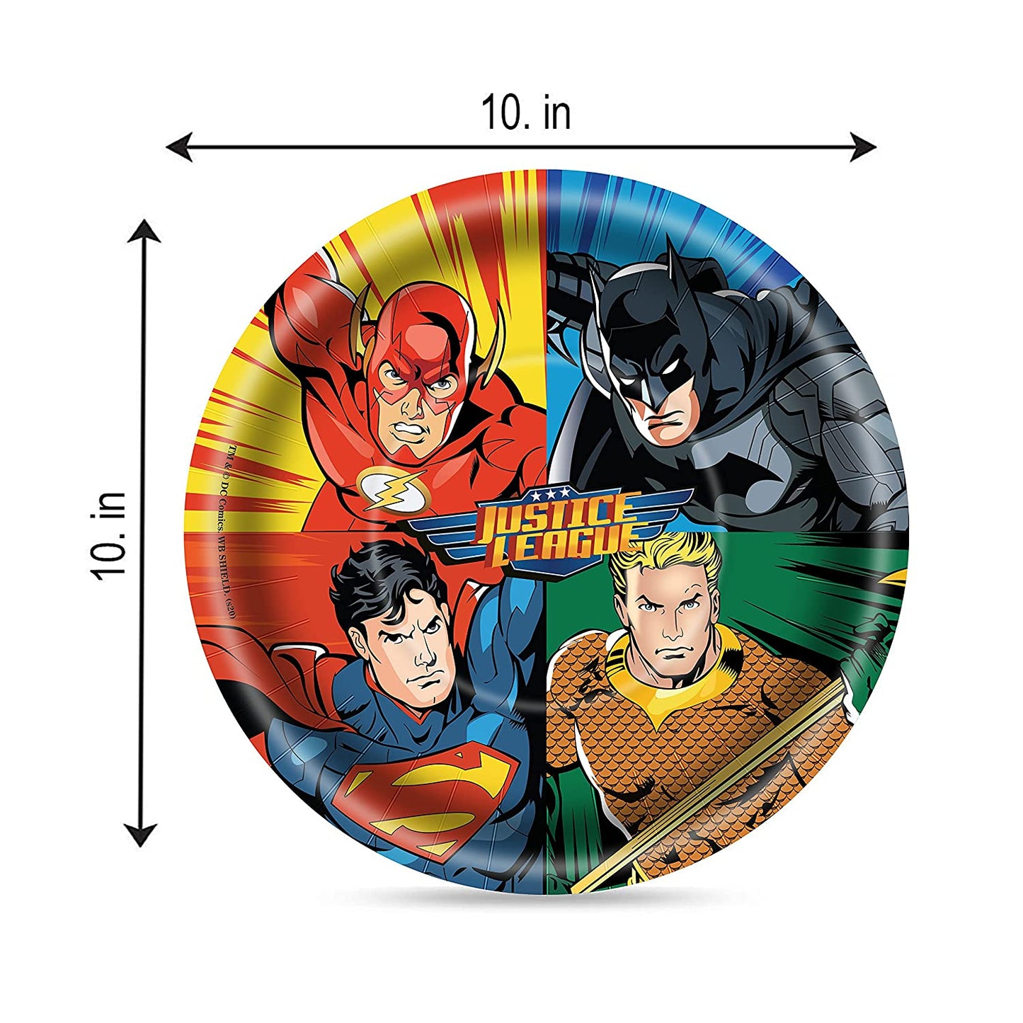 Comics Disposable Party 10 Paper Plates + 20 Paper Cup