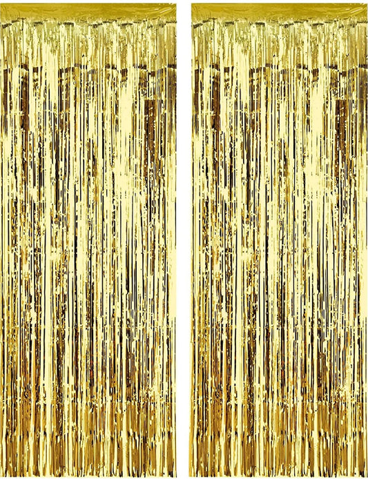 Pack 2 Metallic Tinsel Curtains