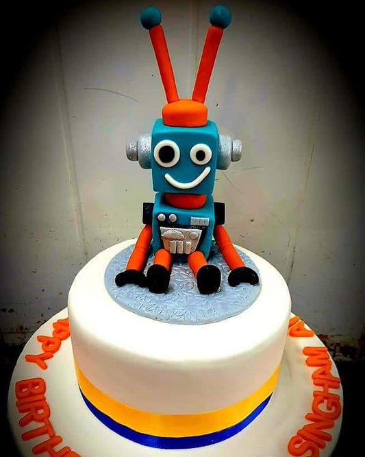 Robot Theme Cake