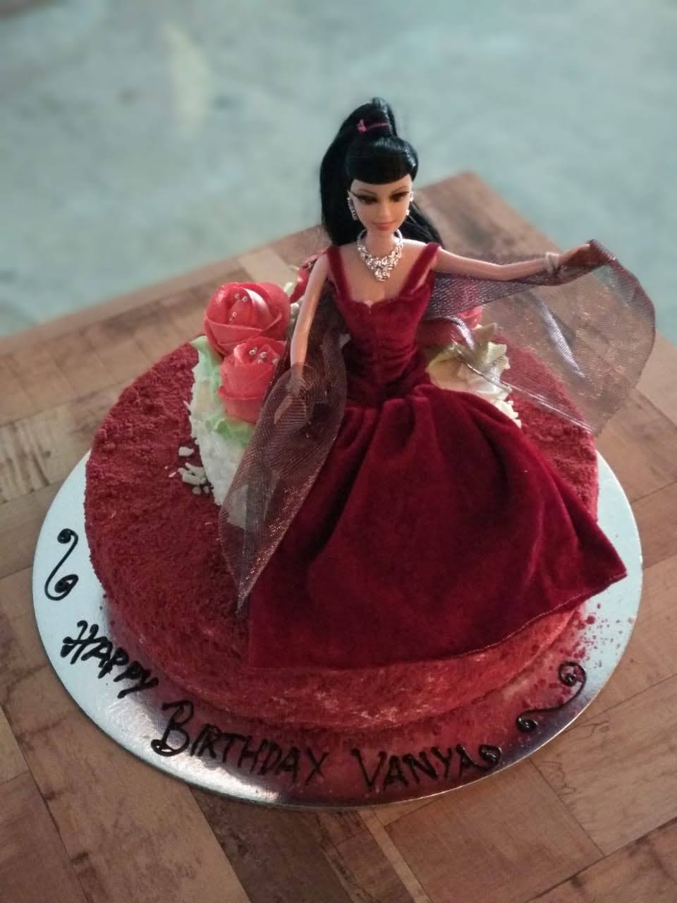 Cute Barbie Doll Cake