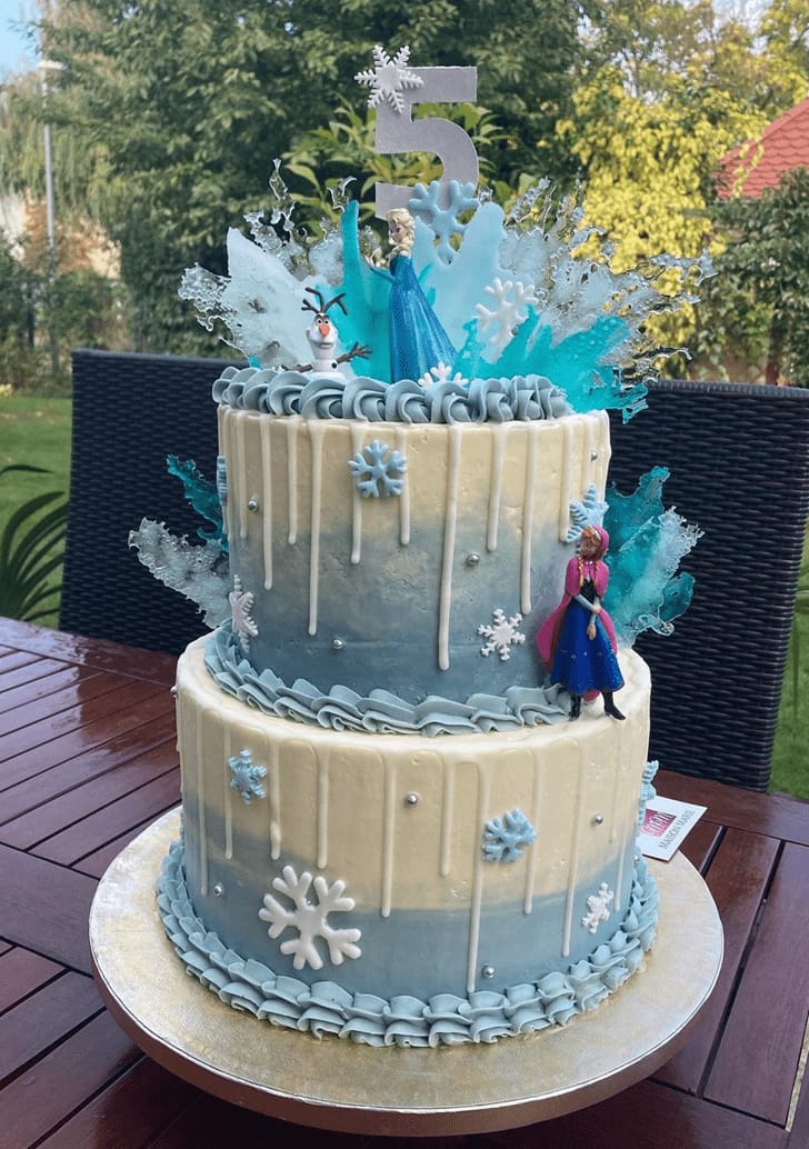 Pretty Frozen Cake