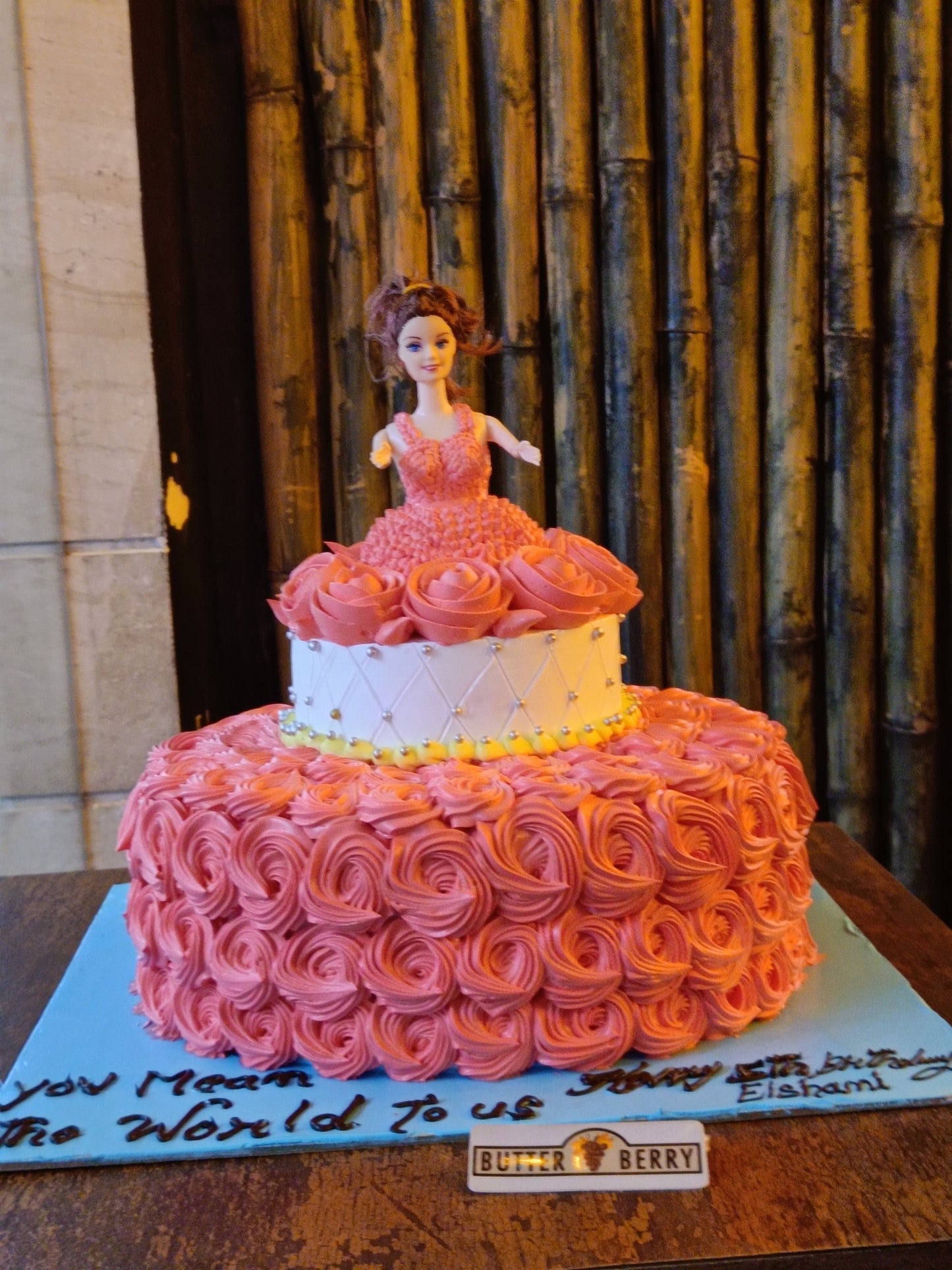 Cute Barbie Doll Cake