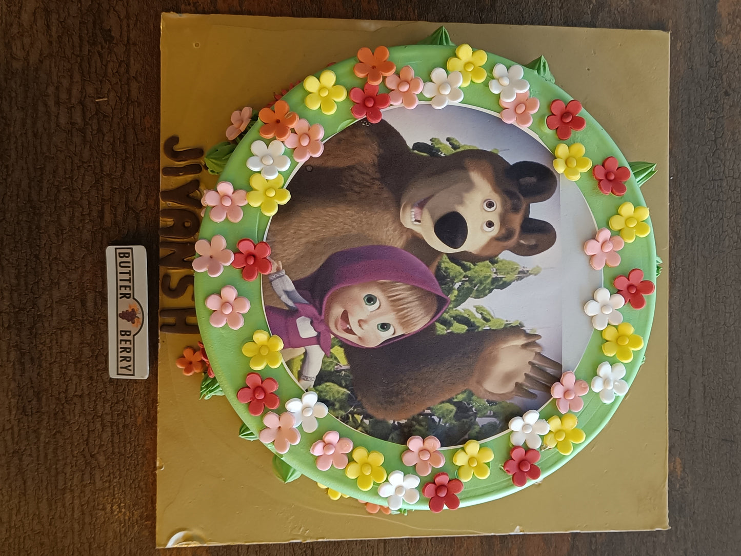 Masha Bear Theme Cake