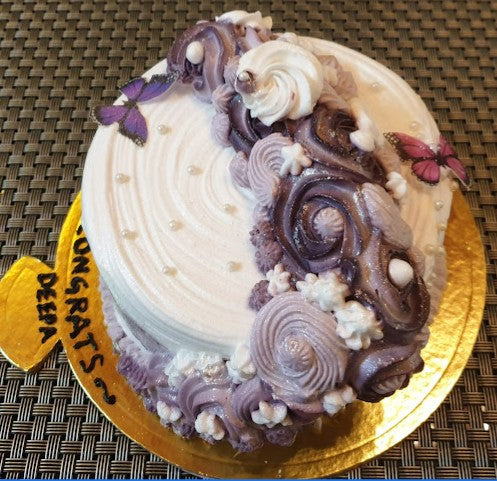 Floral Blueberry Cake With Amazing Taste For Your Loved Ones