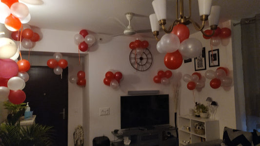 Red & White Balloons Decoration