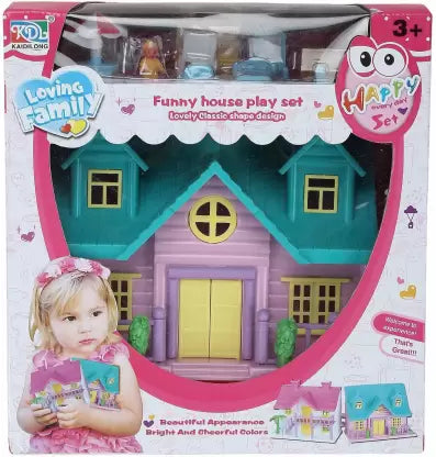 Cute Doll House with Barbie Doll and Fashion Accessories Set