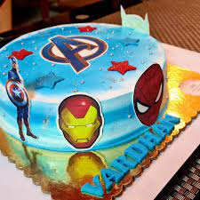 Avengers Theme Cake