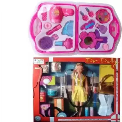 Doll first aid kit fashion beauty set