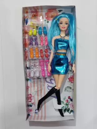 Blue Barbie Doll