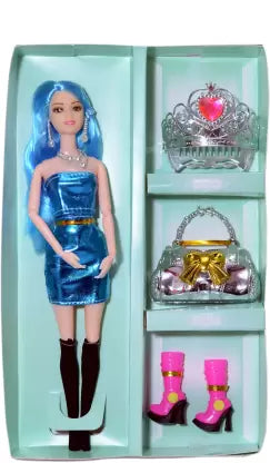 SkyBlue Dress Doll