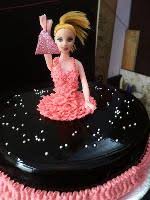 Chocolaty Barbie Cake