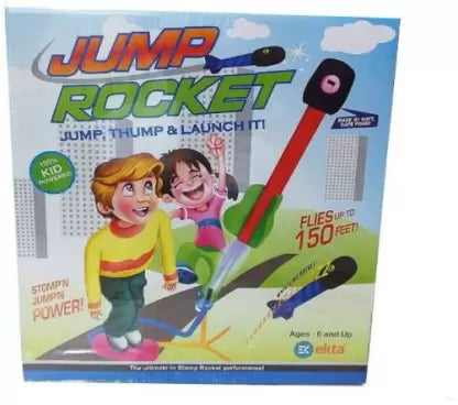 Jump Rocket Stomp Launcher and 3 Foam Tipped Rockets