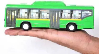 Pack of 2 Pull Back Action Miniature Models DTC Bus and Metro Toys for Kids