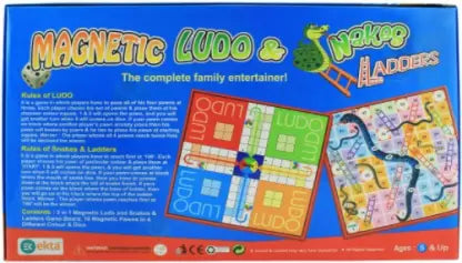 Magnetic Snakes & Ladder & Ludo Game