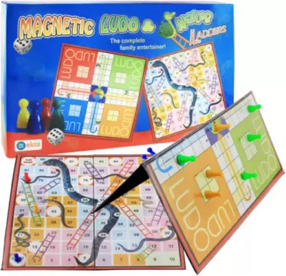 Magnetic Snakes & Ladder & Ludo Game