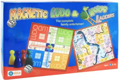 Magnetic Snakes & Ladder & Ludo Game