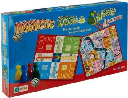 Magnetic Ludo Snakes 'n' Ladders Game