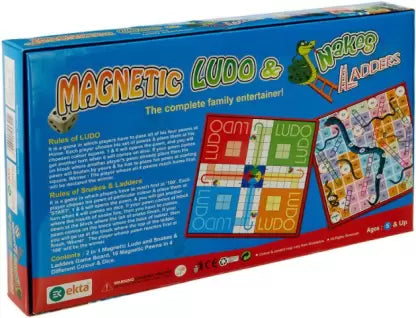 Magnetic Ludo Snakes 'n' Ladders Game