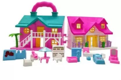 Mini Doll House Set with Accessories